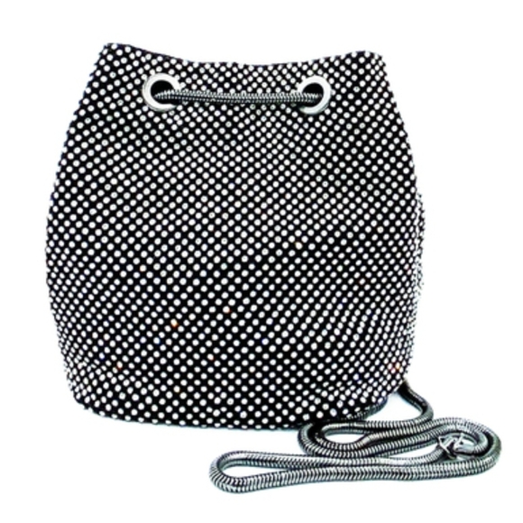 Badgley Mischka Handbags - 💕NWT BADGLEY MISCHKAJeweled Drawstring Bucket Bag💕